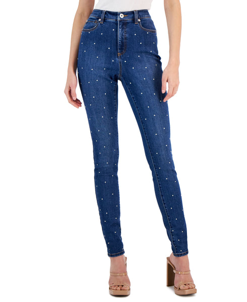 Women's High-Rise Studded Skinny Jeans